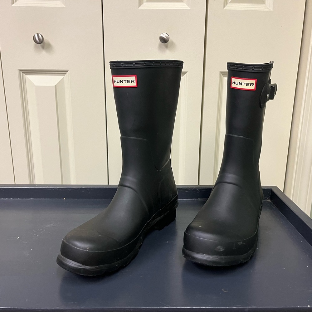 Brand new hunter boots size10 black